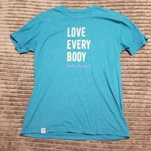 🧡 B2G1 GUC Only Human women's t-shirt Love Every Body - teal